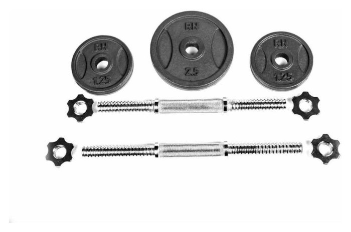 Гантели разборные металлические 2 по 8,5 кг. RN-Sport