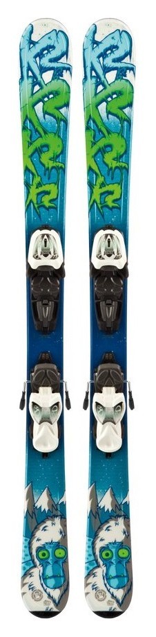 Лижі гірські комплект для підлітків K2 Indy+MOD4.5 Fastrak2 S200-285 76см Green/blue/white (1020405.109.1+1021019.109), укр, укр