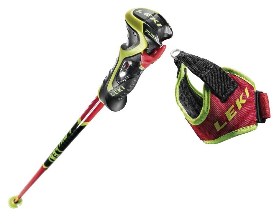 Палки для горных лыж Leki WCR TBS SL 3D 115см Fluorescent red/black/neon yellow (65067751-WRH)
