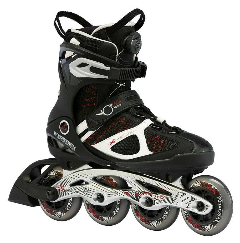 Роликові коньки для дорослих K2 VO2 MAX BOA M 42.5 (9.5US) 275мм Black/white (3030032) O (275мм)