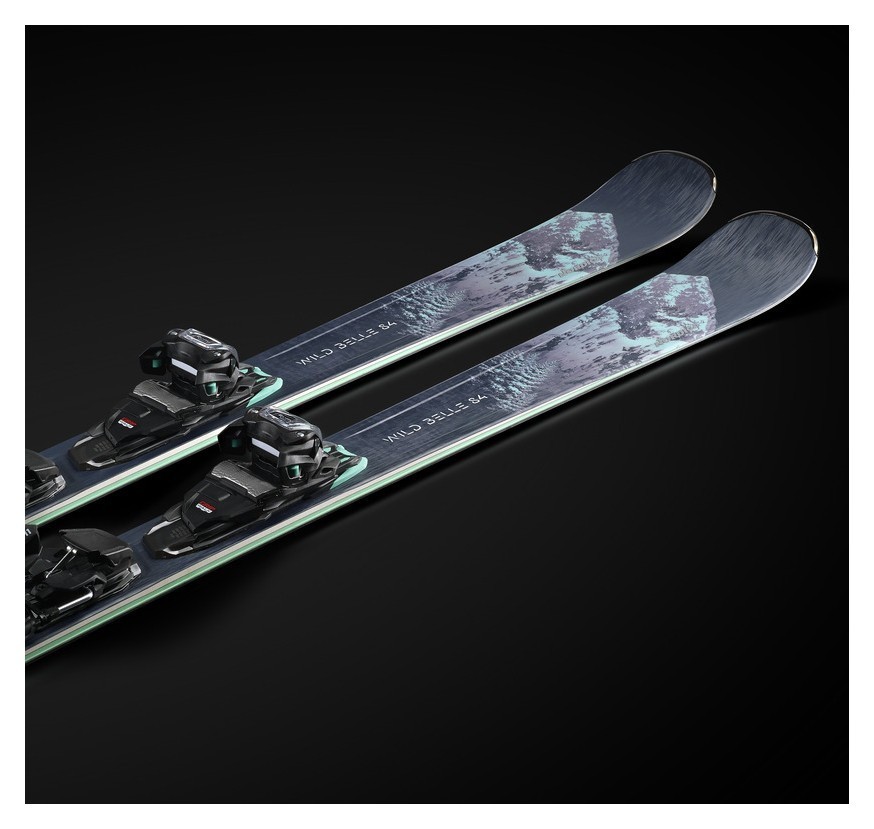 Лежи горные комплект Nordica WILD BELLE DC 84 W+TP2LT11 FDT 150см Black/teal (0A1264OC) WRH