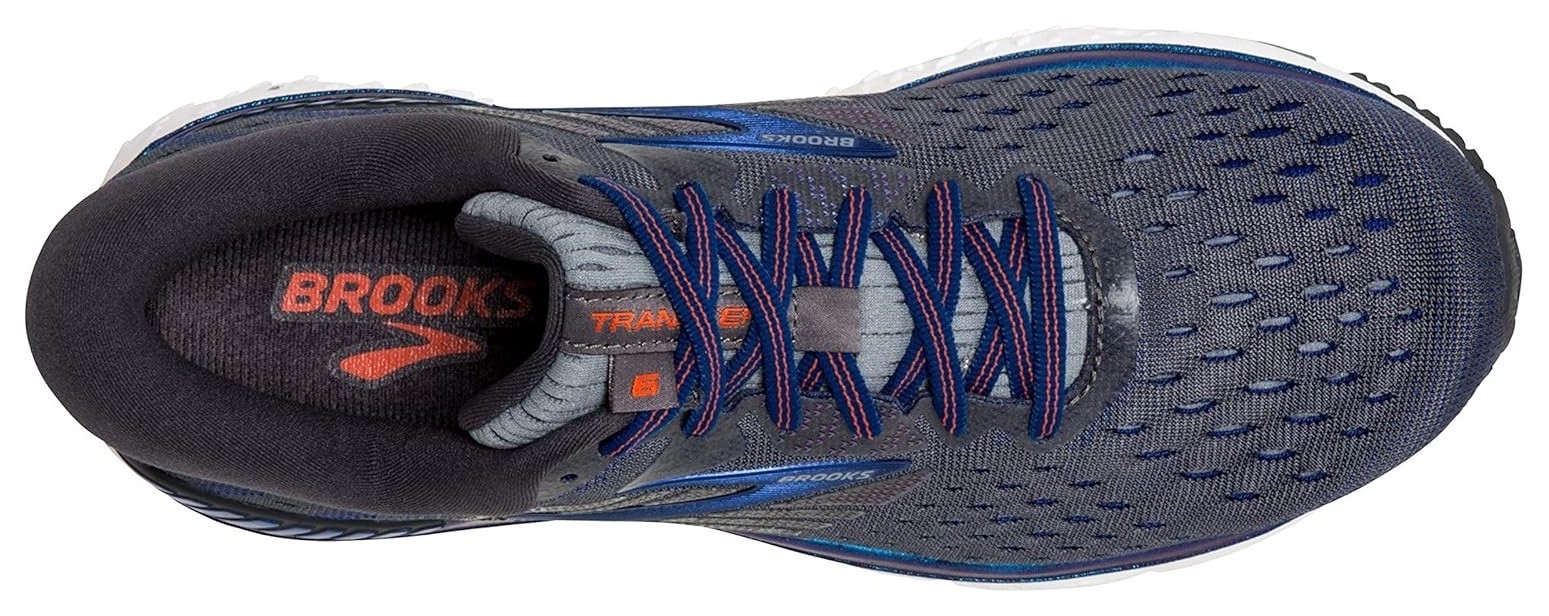 Кроссовки мужские Brooks TRANSCEND 6 M 41 (8.0US) Ebony/blue/mandarin (1102991D092)