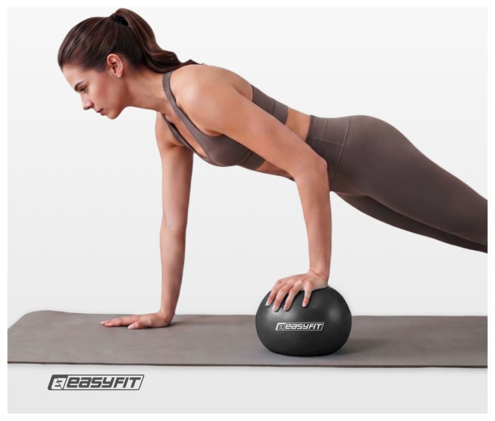 Мяч для пилатеса EasyFit 20 см черный