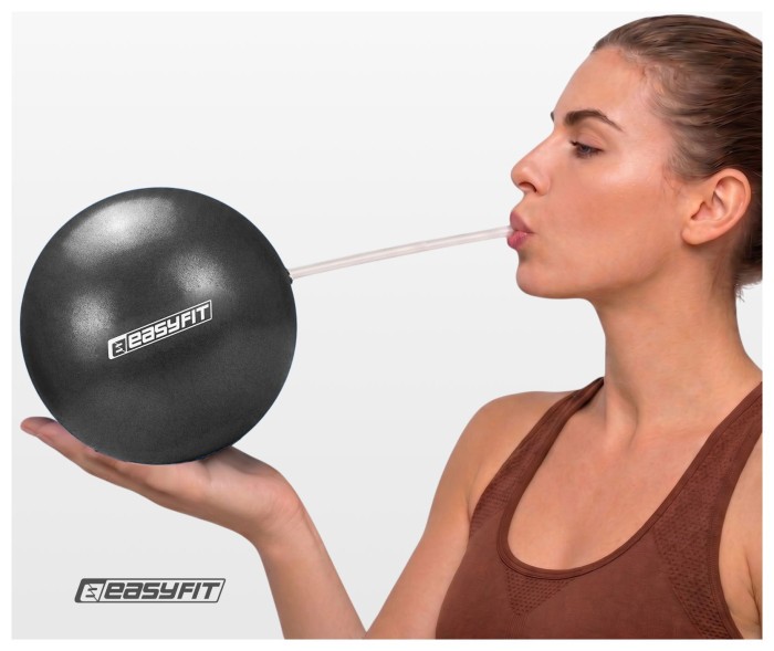 Мяч для пилатеса EasyFit 20 см черный