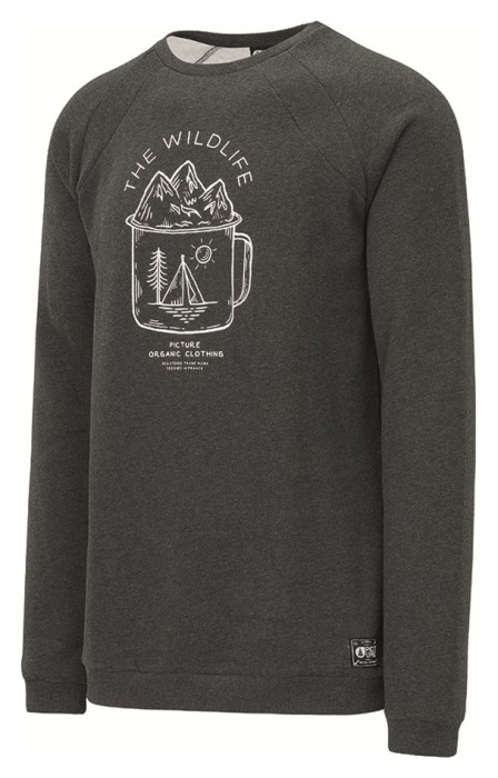 Світшот Picture Organic Lifer anthracite, укр, укр