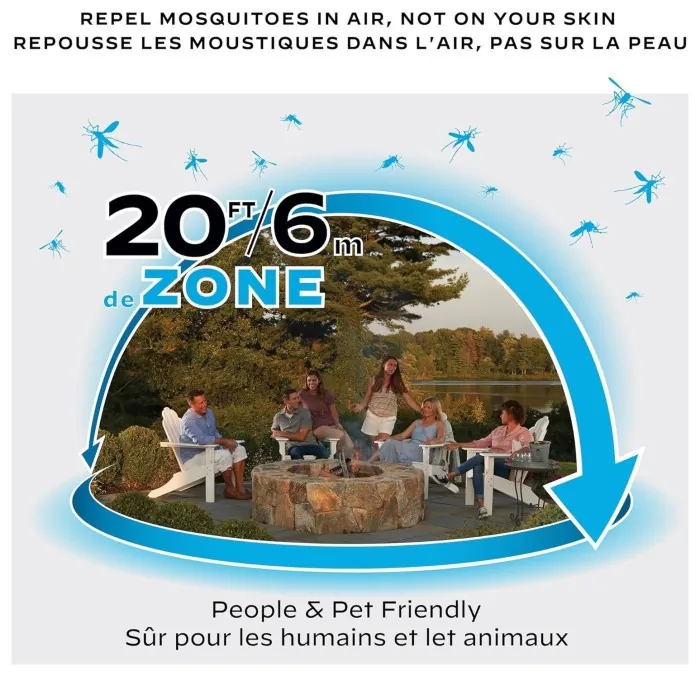 Устройство от комаров Thermacell (1200.06.04) EL55 Recharagable Zone Mosquito Protection + GLOW LIGHT 2025