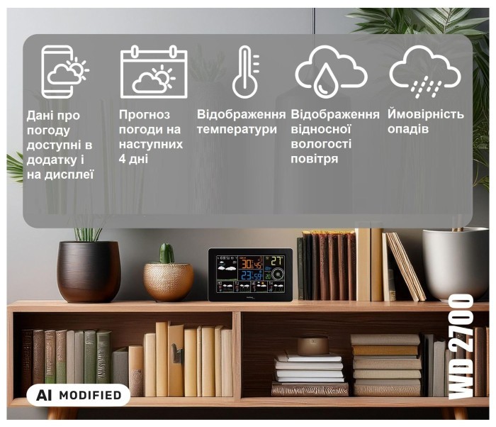 Метеостанция Technoline DirektWetter WD2700 Black (WD2700)