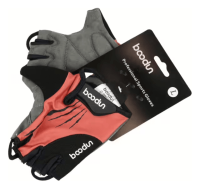 Рукавички велосипедні BEcool 2111407 червоний з чорним L AM (брендоване пакування)