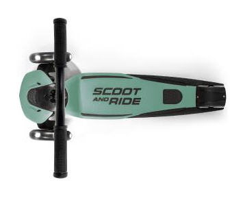 Самокат Scoot and Ride серії Highwaykick-5 з колесами що світяться сіро-зелений, 5+ до 80кг
