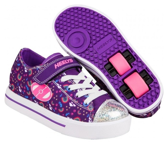 Роликові кросівки Heelys X2 Snazzy X2 HE100967 Purple Multi Rainbow, укр, укр