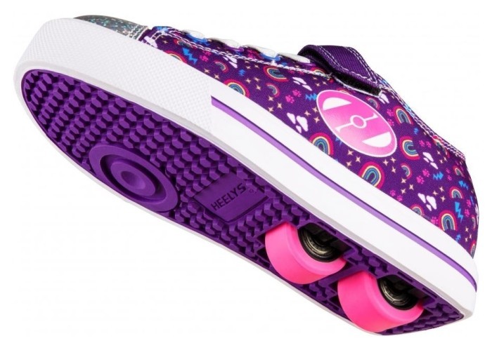 Роликові кросівки Heelys X2 Snazzy X2 HE100967 Purple Multi Rainbow, укр, укр