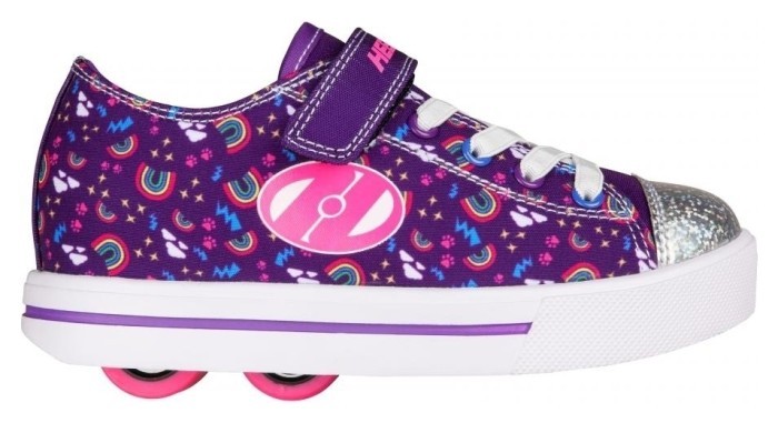 Роликові кросівки Heelys X2 Snazzy X2 HE100967 Purple Multi Rainbow, укр, укр