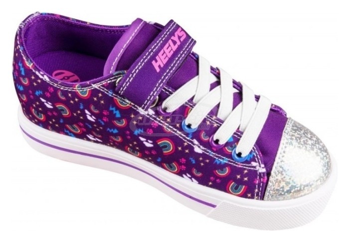 Роликові кросівки Heelys X2 Snazzy X2 HE100967 Purple Multi Rainbow, укр, укр