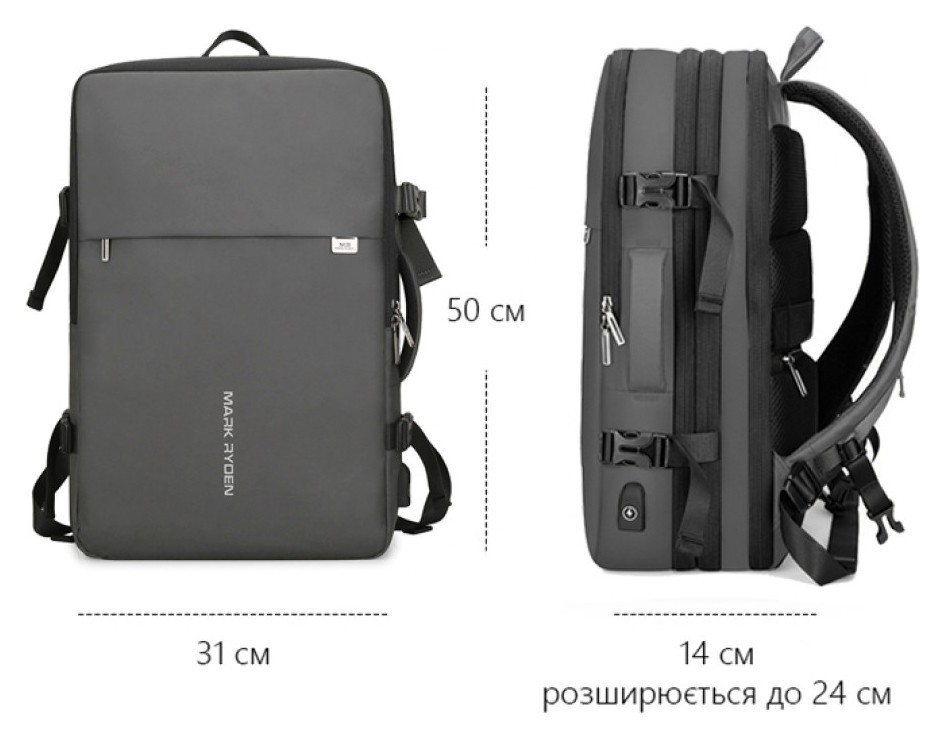 Рюкзак Mark Ryden King MR8057 Vacuum Gray