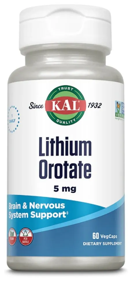 Lithium Orotate 5mg - 60 vcaps