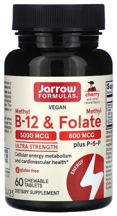 Methyl B-12 & Methyl Folate - 60 tabs