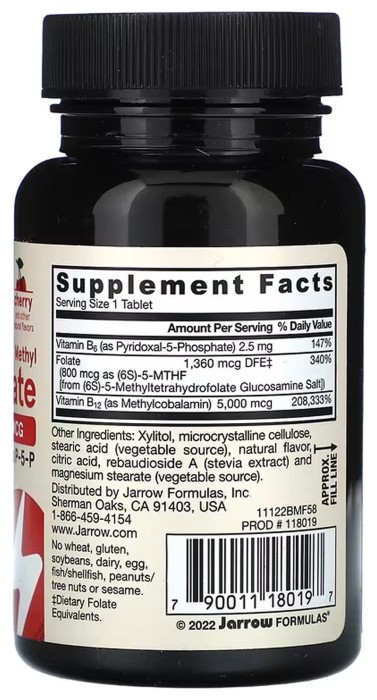 Methyl B-12 & Methyl Folate - 60 tabs