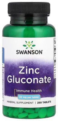Zinc Gluconate 30 mg - 250 tabs