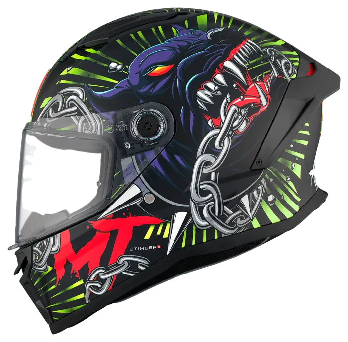 Мотошолом MT STINGER 2 Akin A3 Matt XS