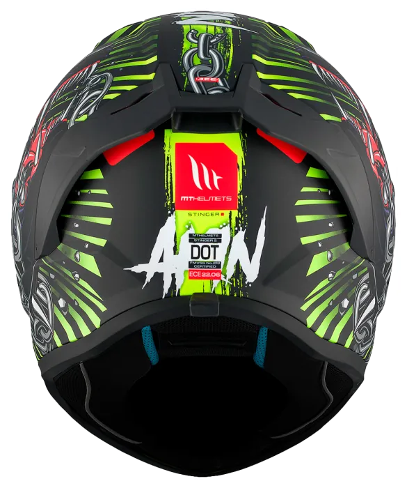 Мотошолом MT STINGER 2 Akin A3 Matt XS