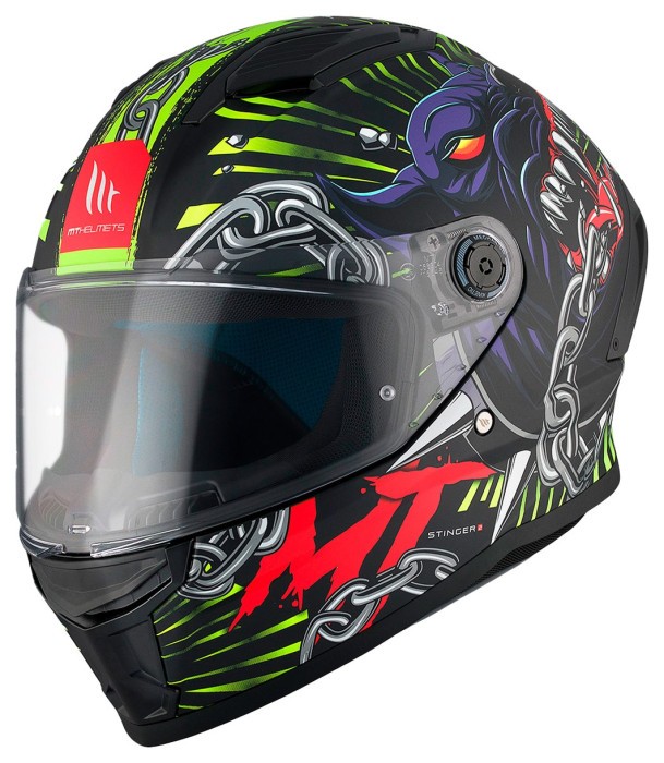 Мотошолом MT STINGER 2 Akin A3 Matt XS