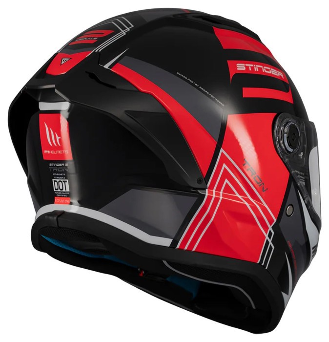Мотошолом MT STINGER 2 Tron B15 Gloss Red