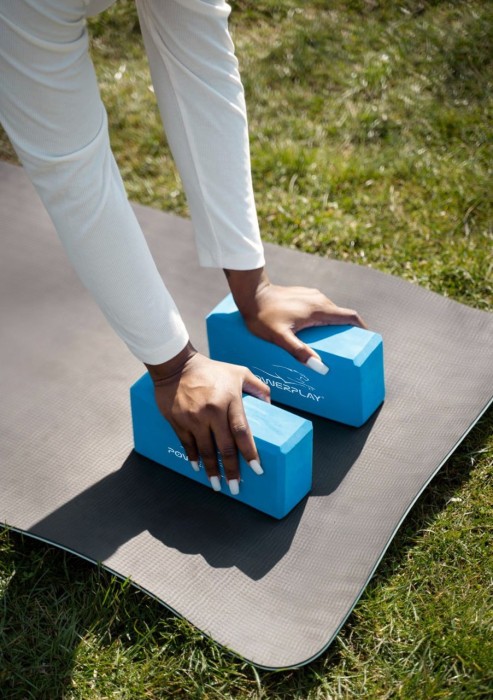 Блок для йоги PowerPlay 4006 Yoga Brick Синий