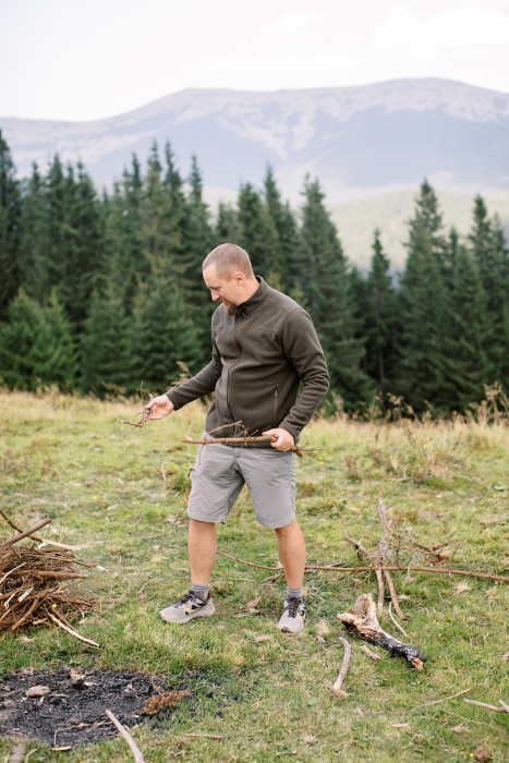 Кофта флисовая Tribe Fleece Jacket Full Zip T-KJ-0011-olive, 50