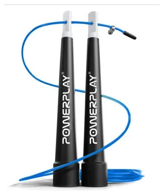 Скакалка швидкісна PowerPlay 4202 Ultra Speed Rope Синя (2,9m.)
