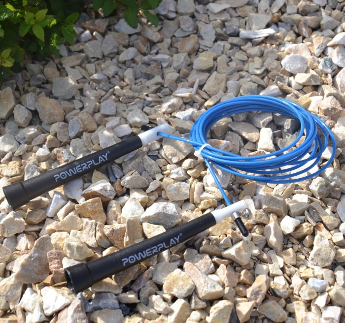 Скакалка швидкісна PowerPlay 4202 Ultra Speed Rope Синя (2,9m.)