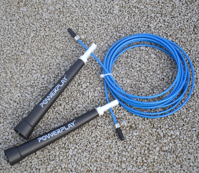 Скакалка швидкісна PowerPlay 4202 Ultra Speed Rope Синя (2,9m.)