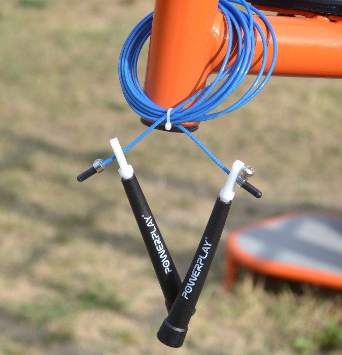 Скакалка швидкісна PowerPlay 4202 Ultra Speed Rope Синя (2,9m.)