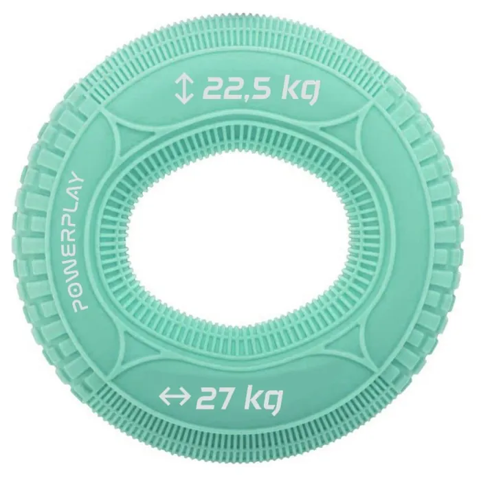 Эспандер кистевой силиконовый PowerPlay PP-4330 Hand Grip Loops Medium 22.5-27 кг. Мятный