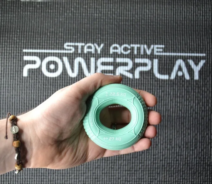 Эспандер кистевой силиконовый PowerPlay PP-4330 Hand Grip Loops Medium 22.5-27 кг. Мятный