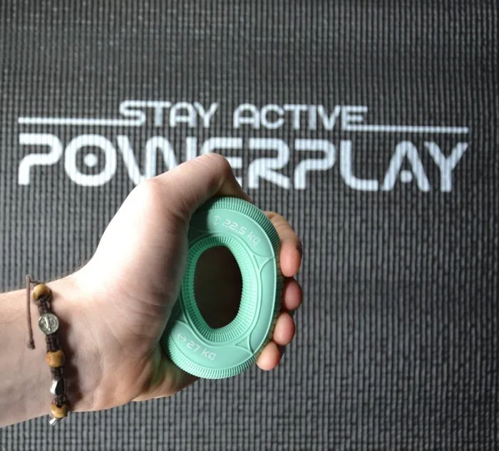 Эспандер кистевой силиконовый PowerPlay PP-4330 Hand Grip Loops Medium 22.5-27 кг. Мятный