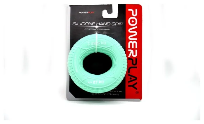 Эспандер кистевой силиконовый PowerPlay PP-4330 Hand Grip Loops Medium 22.5-27 кг. Мятный
