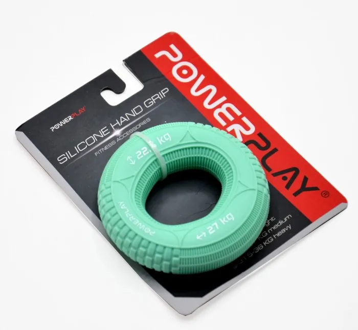 Эспандер кистевой силиконовый PowerPlay PP-4330 Hand Grip Loops Medium 22.5-27 кг. Мятный