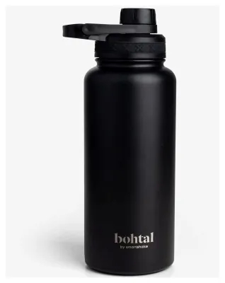 Бутылка для воды металлическая с двойной вакуумной изоляцией Bohtal Insulated Sports Bottle 960 ml/32 oz Black