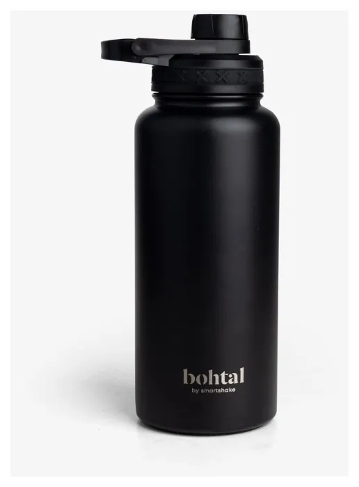 Бутылка для воды металлическая с двойной вакуумной изоляцией Bohtal Insulated Sports Bottle 960 ml/32 oz Black