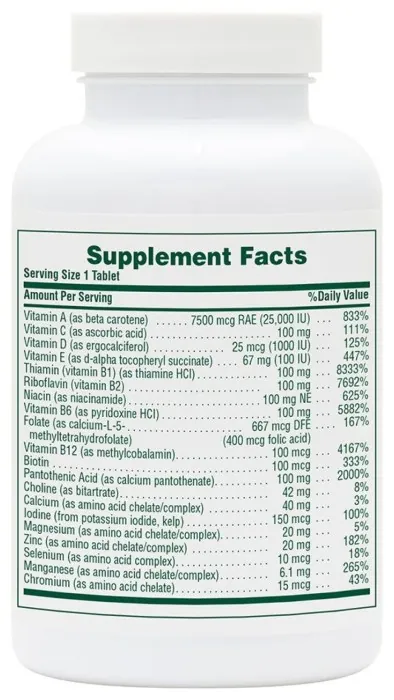 Ultra I Multi Iron-Free - 90 tabs (До 01.27)