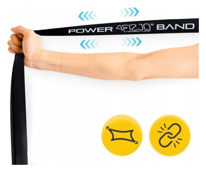 Еспандер-петля 4FIZJO Power Band 22 мм 12-17 кг резина для фітнесу і спорту Black (P-5907222931066)