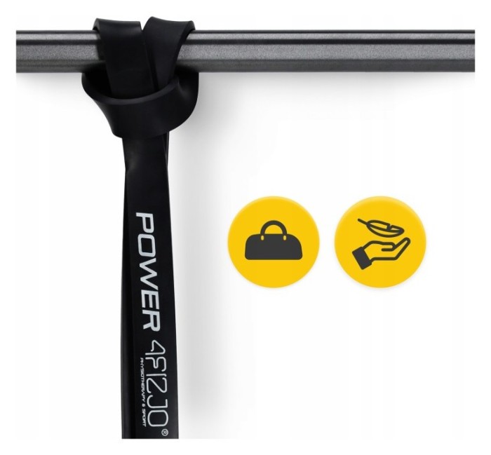 Еспандер-петля 4FIZJO Power Band 22 мм 12-17 кг резина для фітнесу і спорту Black (P-5907222931066)