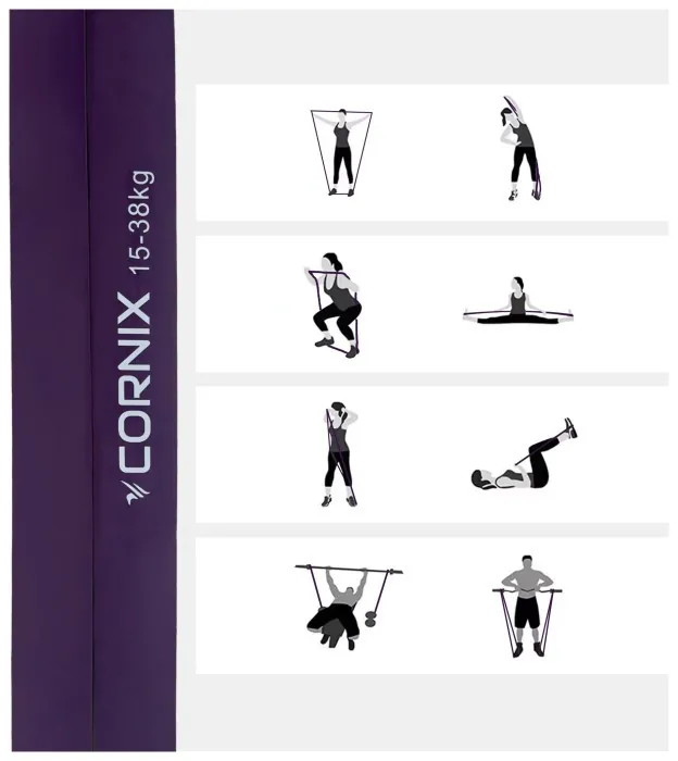 Еспандер-петля Cornix Power Band 32 мм 15-38 кг (резина для фітнесу та спорту) XR-0060