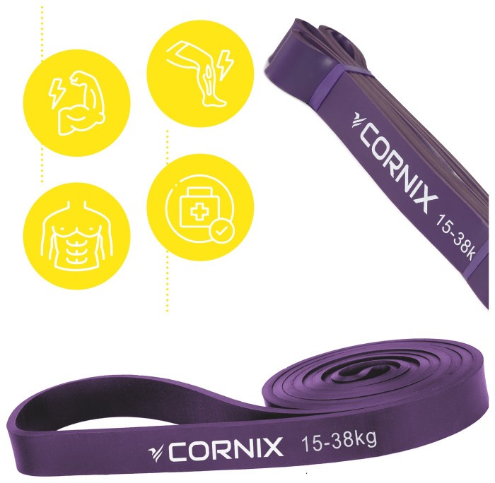 Еспандер-петля Cornix Power Band 32 мм 15-38 кг (резина для фітнесу та спорту) XR-0060
