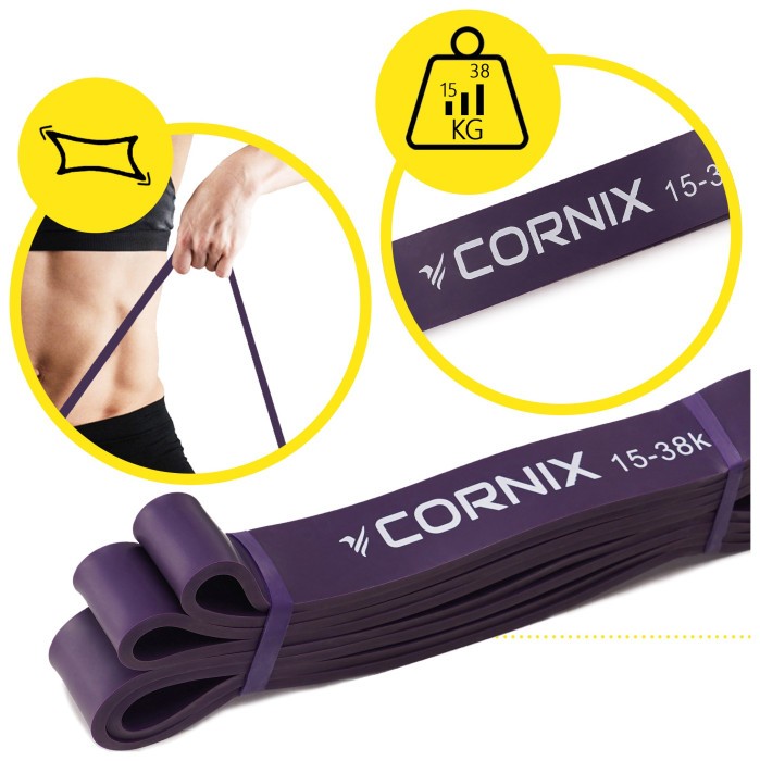 Еспандер-петля Cornix Power Band 32 мм 15-38 кг (резина для фітнесу та спорту) XR-0060