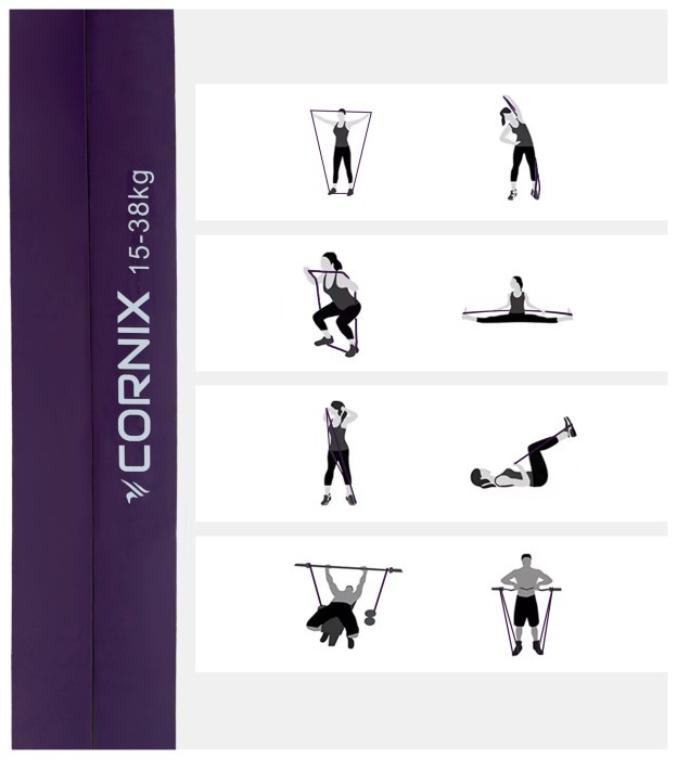 Еспандер-петля Cornix Power Band 32 мм 15-38 кг (резина для фітнесу та спорту) XR-0060