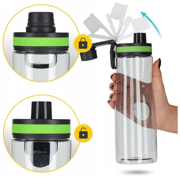 Бутылка для воды спортивная 4FIZJO 850 мл Green (P-5905973403801)