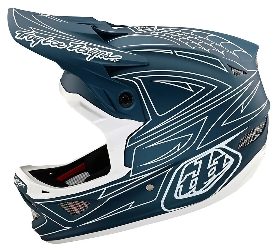 Вело шолом TLD D3 FIBERLITE HELMET SpiderStripe [Blue] L (OBOD_198550034)