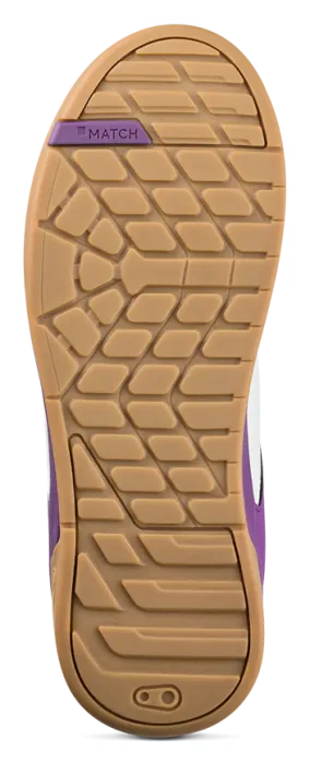 Велообувь CrankBrothers SHOES STAMP LACE WHITE / PURPLE - GUM OUTSOLE - BERNARD KERR 10.5