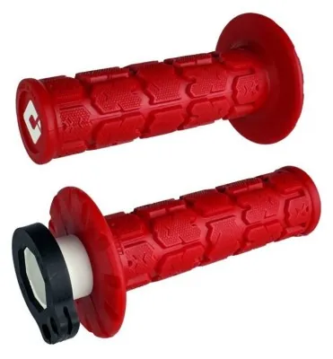 Мото грипсы ODI MX V2 Lock-On; Rogue Grip Dark Red
